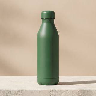 Forest green insulated water bottle
